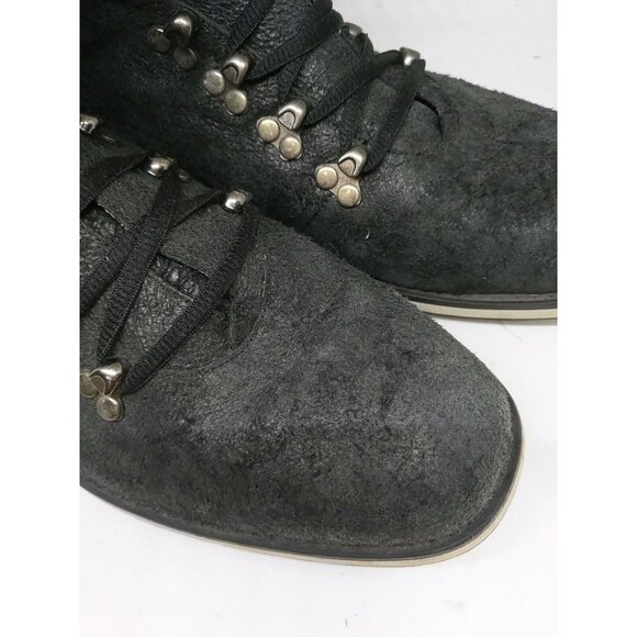 AH by Android Homme Men's Trainers Shoes High Top Navy Blue Crinkle Size 11 - Picture 5 of 10